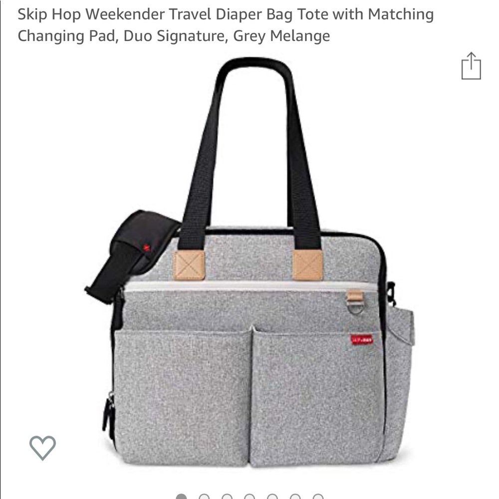 Skip Hop Weekend Diaper Bag Tote/Shoulder Bag